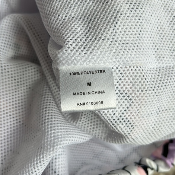 Black Jack 1999 retro inspired 80s pullover windbreaker white black geometric - Picture 10 of 16